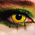 JOR LENSES Mal Chick Yellow UV Creature contact lens