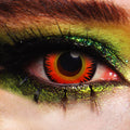 JOR LENSES Orange Werewolf Creature contact lens