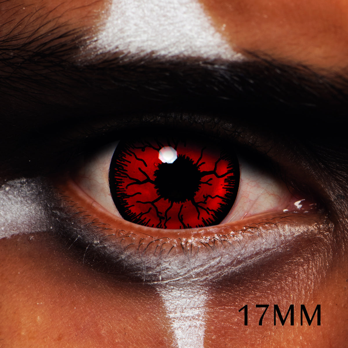 JOR LENSES Mini Sclera Red Rage Full Sclera 17mm