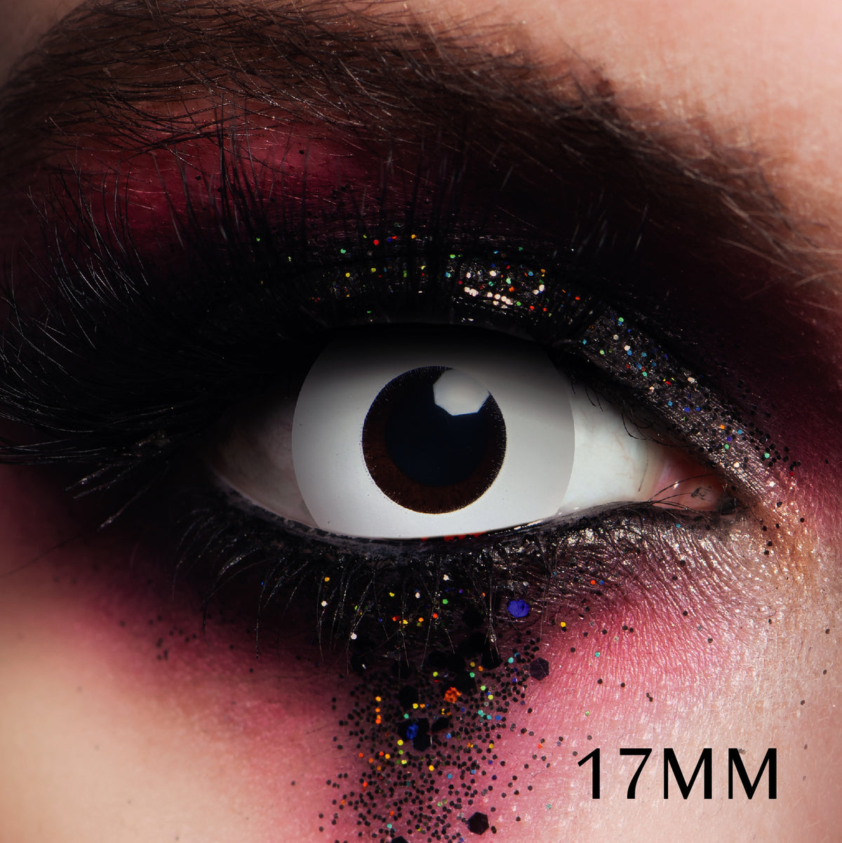 JOR LENSES Mini Sclera White Full Sclera 17mm