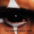 JOR LENSES Full Sclera Black 22mm contact lens