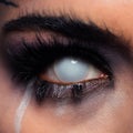 JOR LENSES White Blind Halloween contact lens